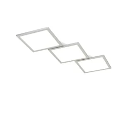Lucande LED-loftlampe Ilira, 3 lyskilder, sølv, CCT, dæmpbar