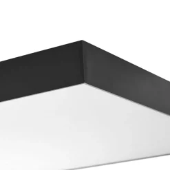 Lucande LED loftlampe Leicy, sort, 60 cm, RGBIC, CCT