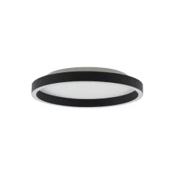 Lucande LED-loftlampe Rotundo, Ø 40 cm, sort, dæmpbar