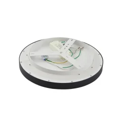 Lucande LED-loftlampe Rotundo, Ø 40 cm, sort, dæmpbar