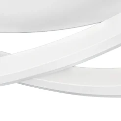 Lucande LED-loftslampe Aldric, hvid, aluminium, Ø 45 cm