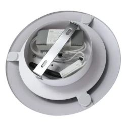 Lucande LED-loftslampe Orasa, glas, hvid/klar, Ø 43 cm