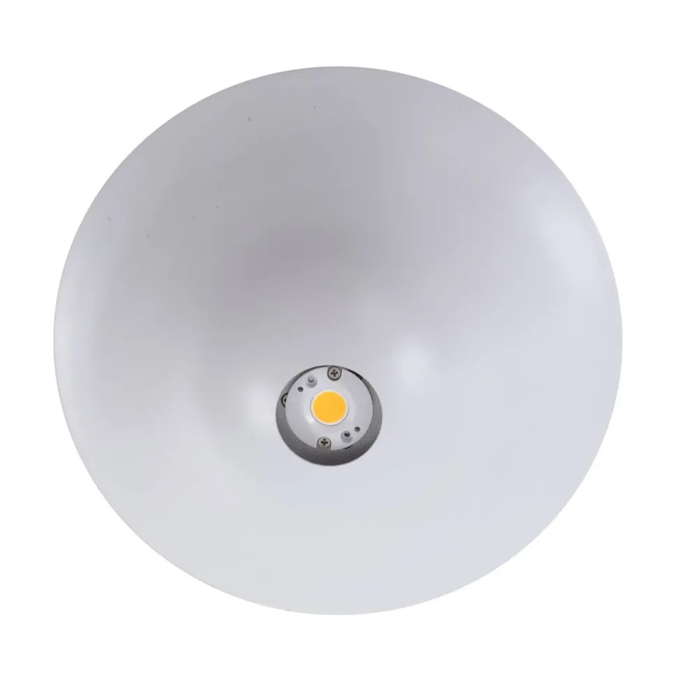 Lucande LED-loftslampe Orasa, glas, hvid/klar, Ø 43 cm