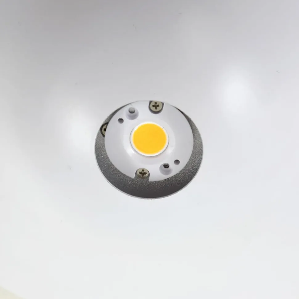 Lucande LED-loftslampe Orasa, glas, hvid/klar, Ø 43 cm