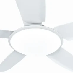 Lucande LED-loftventilator Divian, hvid, DC, støjsvag, CCT
