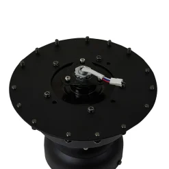Lucande LED-loftventilator Omendo, sort, DC, støjsvag, CCT