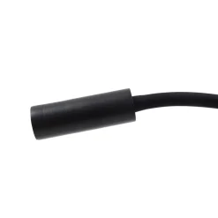 Lucande LED-læselampe Hetti, sort, metal, 14 cm høj