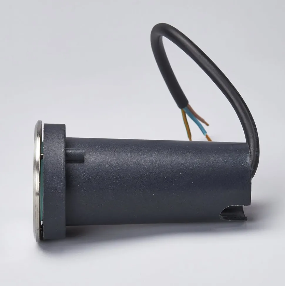 Lucande LED nedgravningslampe Kenan, Ø 7 cm, stål, IP67