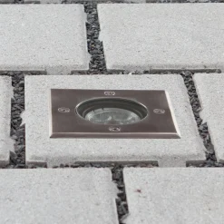 Lucande LED nedgravningslampe Ava, 12 cm x 12 cm, IP67