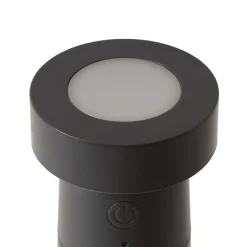 Lucande LED-peberkværn Pepper, mørkegrå, batteri, IP44