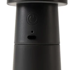 Lucande LED-peberkværn Pepper, mørkegrå, batteri, IP44