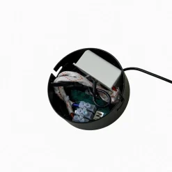 Lucande LED-pendel Avelina, Ø 14cm , 1-lys. sort
