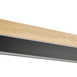 Lucande LED-pendellampe Holven, træ, CCT, længde 113 cm