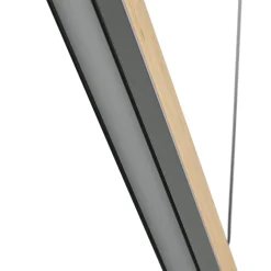 Lucande LED-pendellampe Holven, træ, CCT, længde 113 cm