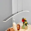 Lucande LED-pendellampe Lorian, 99 cm, krom, metal