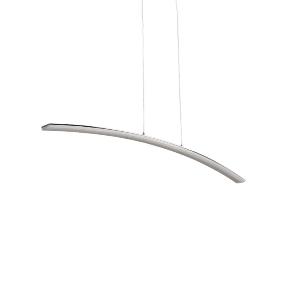 Lucande LED-pendellampe Lorian, 99 cm, krom, metal