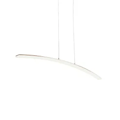 Lucande LED-pendellampe Lorian, 99 cm, krom, metal