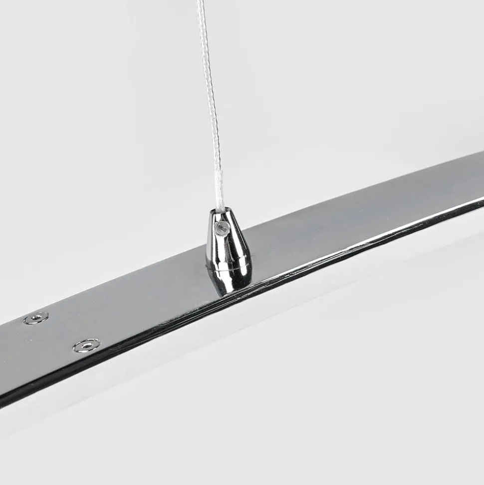 Lucande LED-pendellampe Lorian, 99 cm, krom, metal