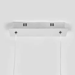 Lucande LED-pendellampe Lorian, 99 cm, krom, metal