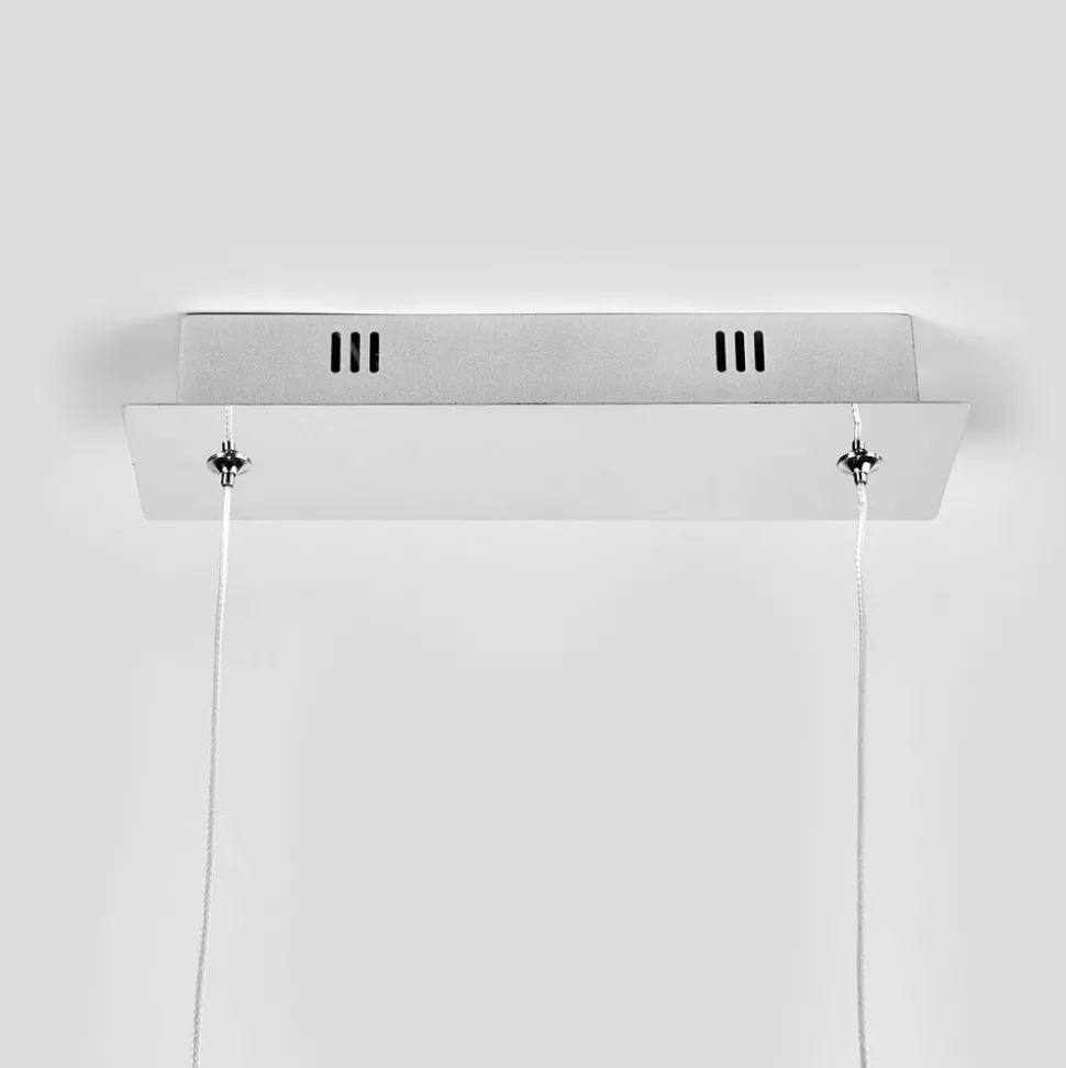 Lucande LED-pendellampe Lorian, 99 cm, krom, metal