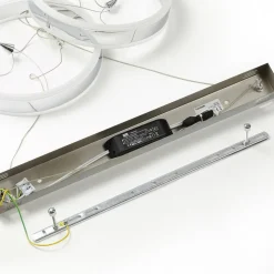 Lucande LED-pendellampe Lyani, 85 cm, 2 lyskilder, krom, dæmpbar