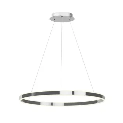 Lucande LED-pendellampe Lyani, 80 cm, krom, dæmpbar
