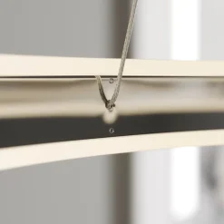 Lucande LED-pendellampe Lyani, Ø 60 cm, krom, dæmpbar