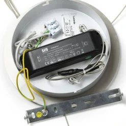Lucande LED-pendellampe Lyani, Ø 60 cm, krom, dæmpbar
