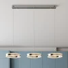 Lucande LED-pendellampe Lyani, 115 cm, 3 lyskilder, krom, dæmpbar