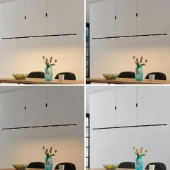 Lucande LED-pendellampe Stakato, 180 cm, 8 lyskilder, dæmpbar