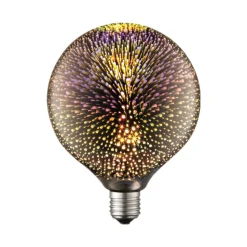 Lucande LED-pære E27 Ø 12,5 cm 4 W 3D fyrværkeri