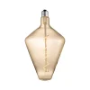 Lucande LED-pære, E27, Ø15 cm, 4 W, 2700 K, ravfarvet