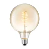 Lucande LED-pære E27 G125 4W 2.700K dæmpbar ravfarvet
