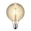 Lucande LED-pære E27 G95 4 W 2.700 K dæmp, ravgul