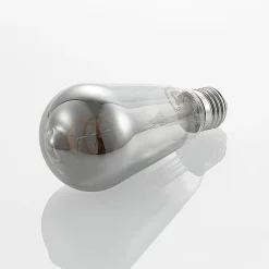 Lucande LED-pære E27 ST64 4W 1.800K dæmpbar titan