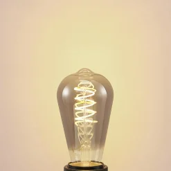 Lucande LED-pære E27 ST64 4W smoke 1.800 K dæmpbar