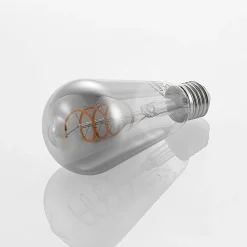 Lucande LED-pære E27 ST64 4W smoke 1.800 K dæmpbar