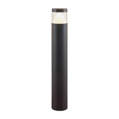 Lucande LED-pullert Darja, antracit, metal, 100 cm, IP54