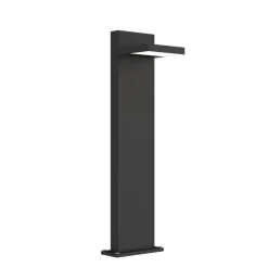 Lucande LED pullert Silvan, 65 cm, antracit, metal