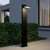 Lucande LED pullert Silvan, 100 cm, sensor, antracit