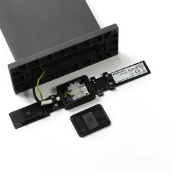 Lucande LED pullert Silvan, 100 cm, sensor, antracit