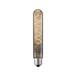 Lucande LED-rørpære, E27 4W, Ø 3 cm, røgfarvet, 1800K