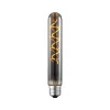 Lucande LED-rørpære, E27 4W, Ø 3 cm, titanium, 1800K