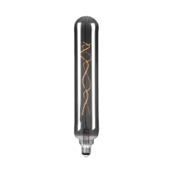 Lucande LED-rørpære, E27 4W, Ø 6 cm, titanium, 1800K