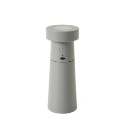 Lucande LED-saltbøsse Salt, lysegrå, batteri, IP44
