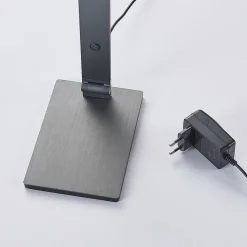 Lucande LED-skrivebordslampe Mion, 41 cm, kantet, dæmpbar