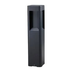 Lucande LED-sokkellampe Annika, antracit, metal, 50 cm