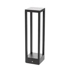 Lucande LED-sokkellampe Carlota, 50 cm, antracit, aluminium