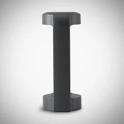 Lucande LED-sokkellampe Habsa, 30 cm, antracit, metal