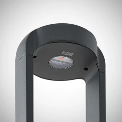 Lucande LED-sokkellampe Habsa, 30 cm, antracit, metal